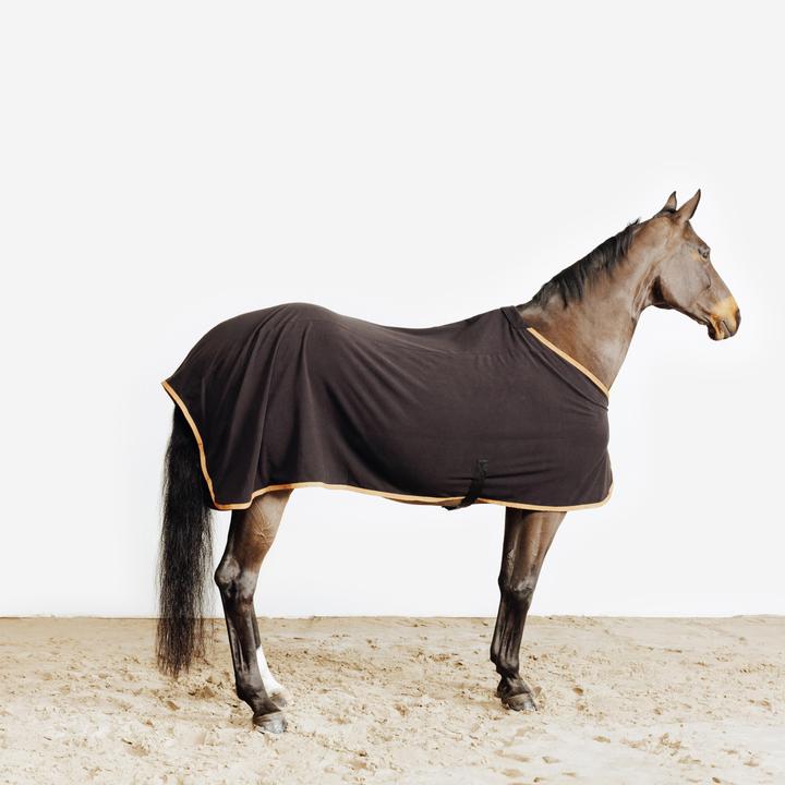 Produktbild Fouganza Fleecedecke Basic Pferd/Pony schwarz (165 cm)