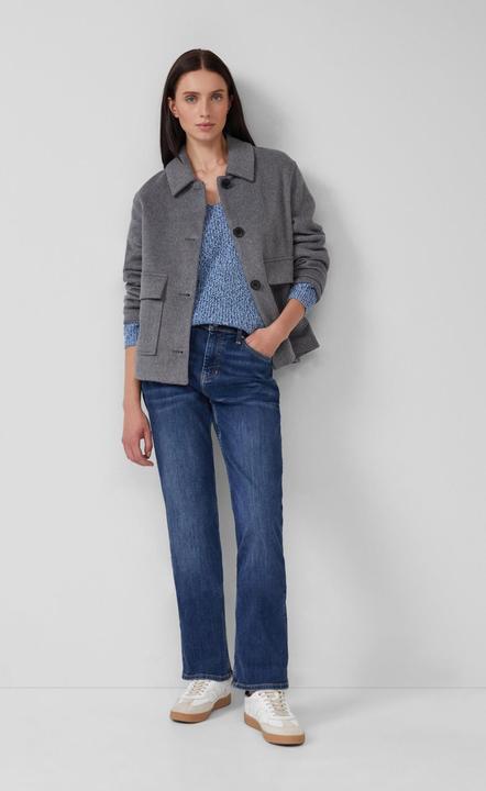 Produktbild s.Oliver Strickpullover Strickpullover mit V-Ausschnitt und Raglanärmeln (40)