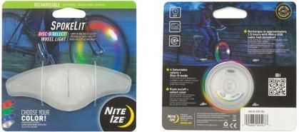 Actual product image Nite Ize SpokeLit® Rechargeable Wheel Light
