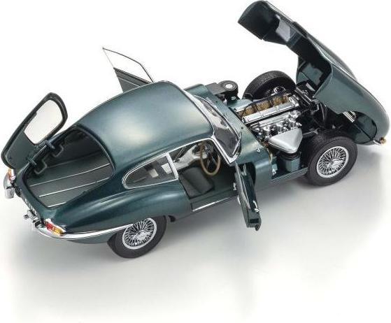 Actual product image Kyosho Jaguar Type-E 3.8L Coupe MK1 1961 Dunkelgrün, 1:18