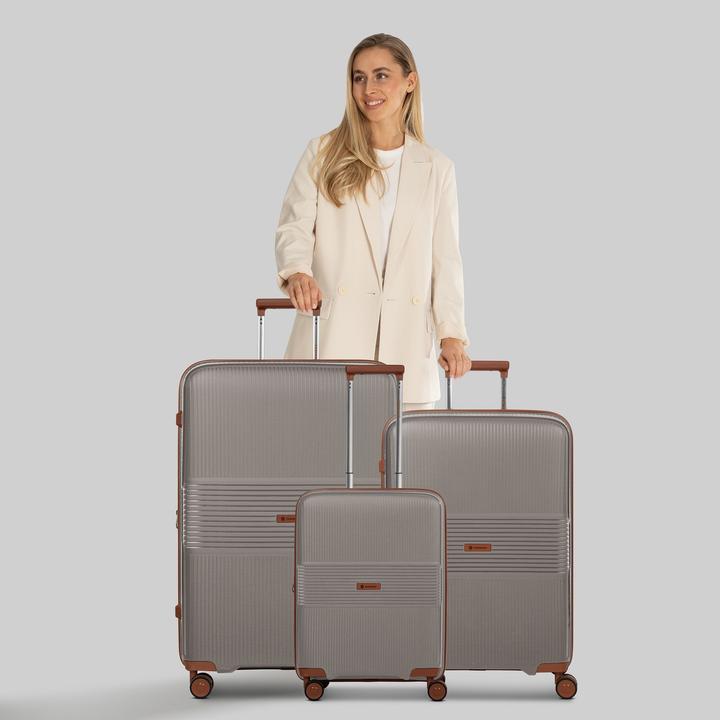 Produktbild Farmhood Eco Edition 02 4 Rollen Kofferset 3-teilig mit Dehnfalte (229 l)