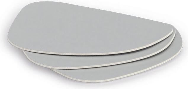 Actual product image Zeller Present Glasuntersetzer-Set Kunstleder 2-farbig 4-teilig 10x12 cm (4x, Glass coaster)