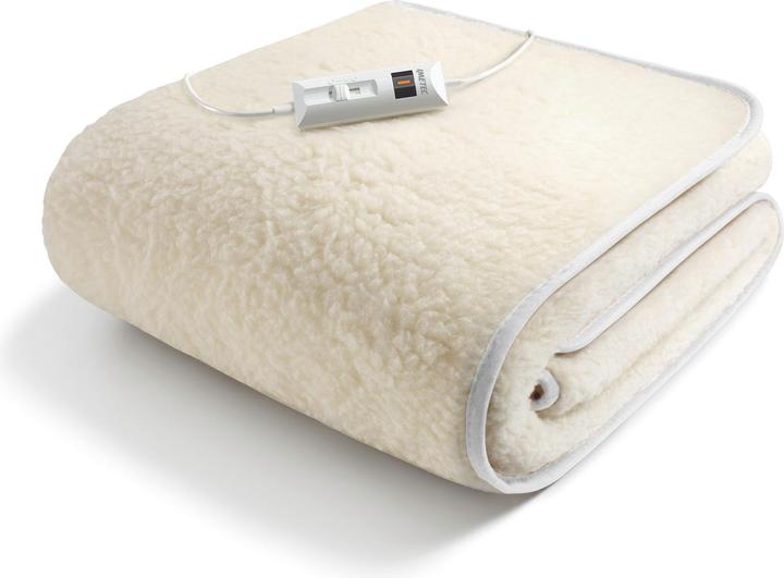 Actual product image Imetec 16799 Electric blanket/cushion Electric blanket 55 W White Wool (80 x 150 cm)