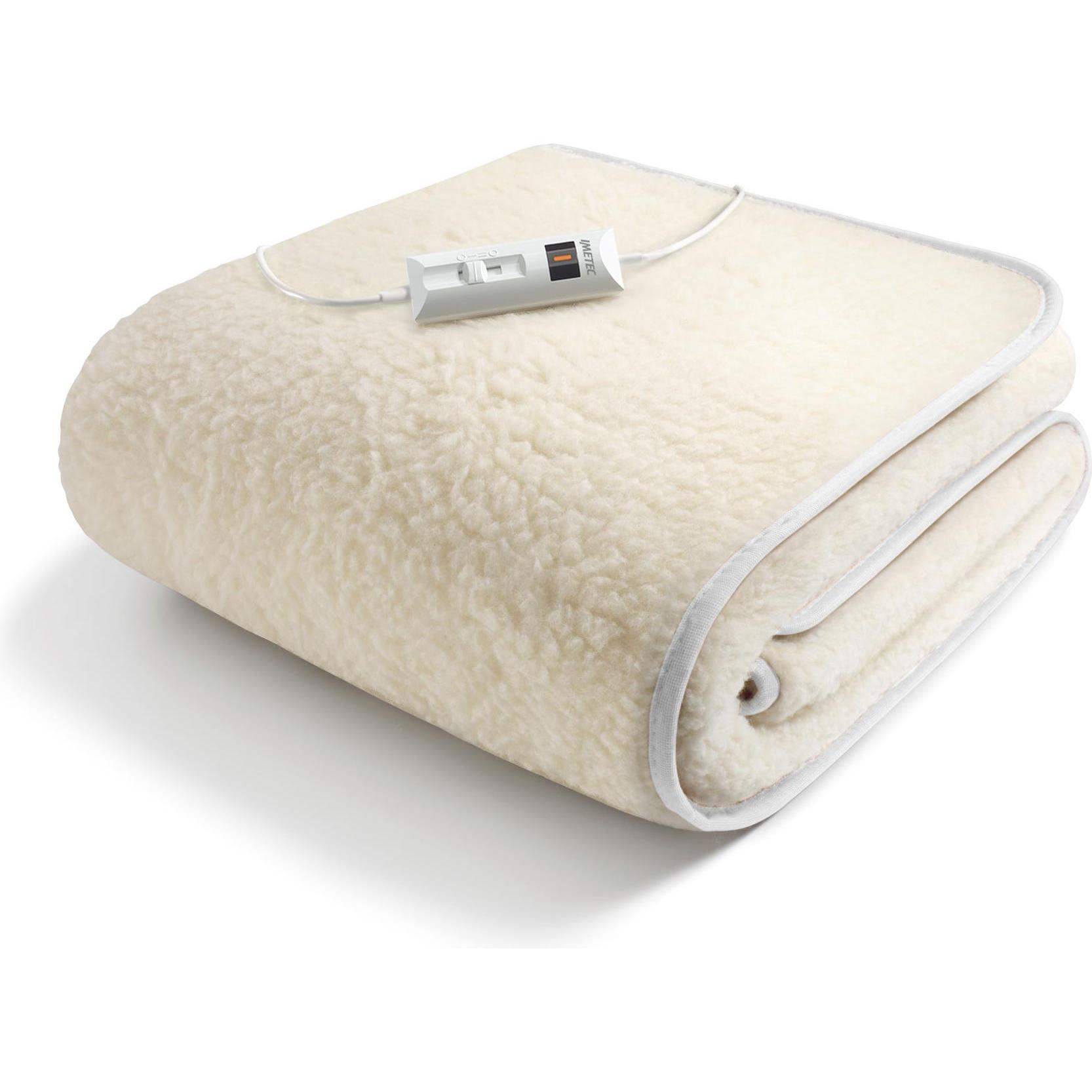 Imetec Bianco Coperta Termica, 16799 Coperta/Cuscino Elettrico Coperta Elettrica 55 W Lana (80 X 150 Cm)