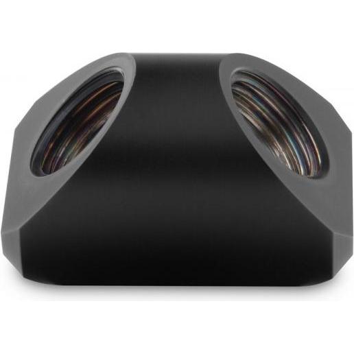 EKWB EK-Quantum Torque Adapter 90 gradi G1/4 di pollice femmina a G1/4 di pollice femmina, Raccordo di raffreddamento, Nero