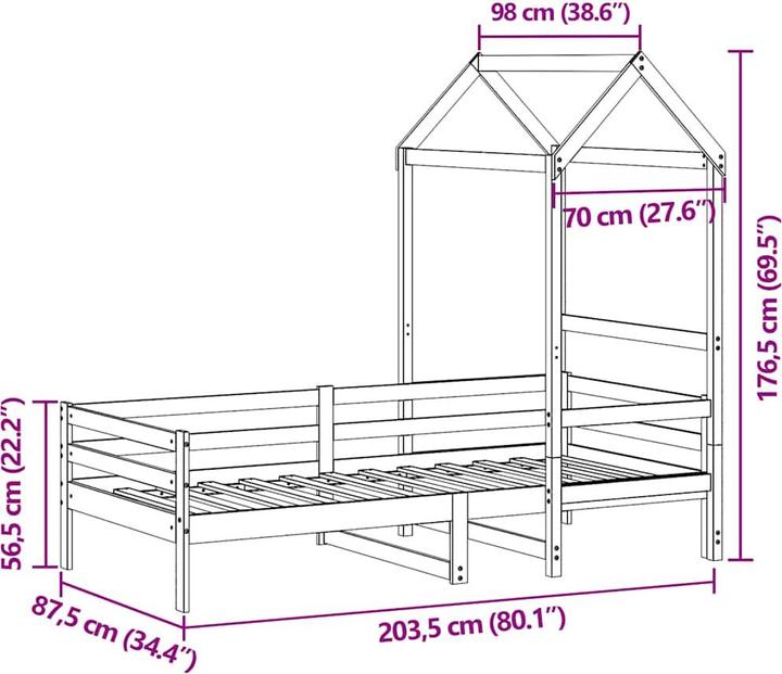 Image du produit vidaXL Tagesbett (80 x 200 cm)