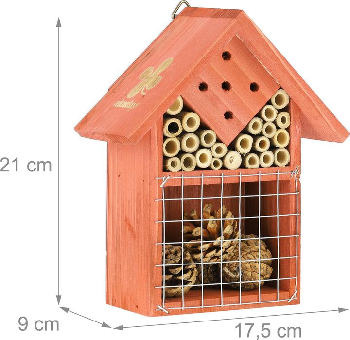 Immagine prodotto Relaxdays Hotel per insetti (Api, Coccinelle, Vespe scavatrice)