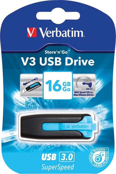 Produktbild Verbatim Store n Go V3 USB Drive (16 GB, USB-A)