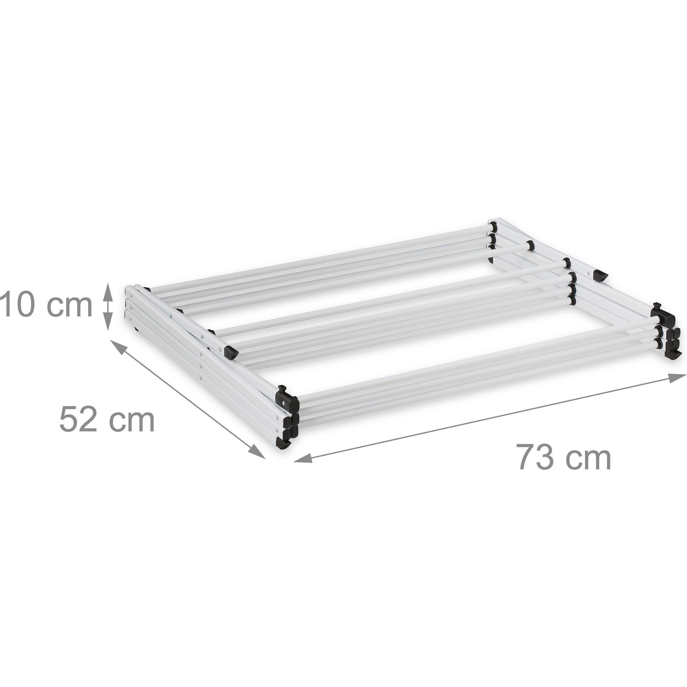Relaxdays Wäscheständer, Wäscheständer, Weiss