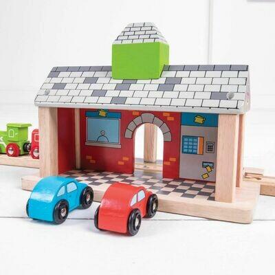 Productafbeelding Bigjigs Houten treinstation
