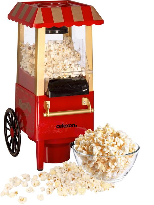 Productafbeelding Celexon CinePop CP500 popcornmachine in retro-look kermisontwerp, incl. maatbeker voor doseren