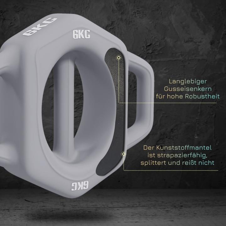 Image du produit SportNow Haltère avec 3 possibilités de prise (1 x 6 kg)