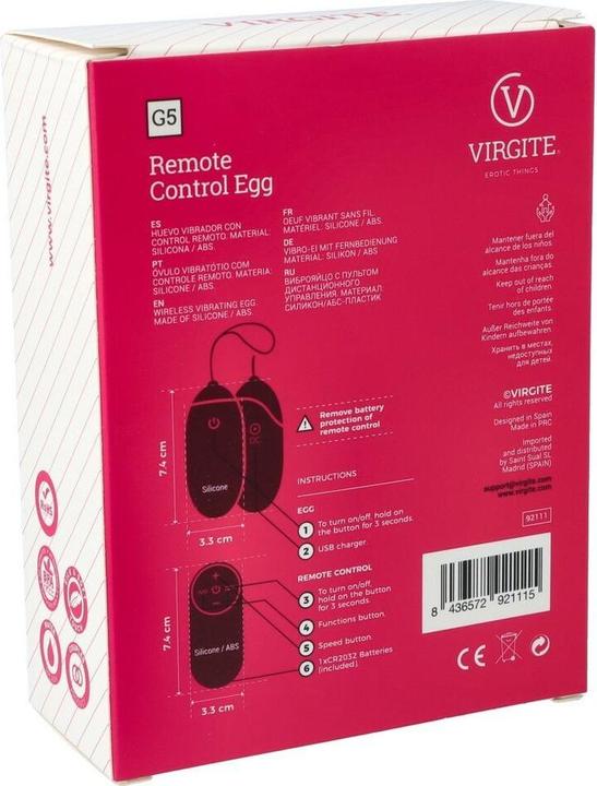 Produktbild Virgite Ei Vibrator G5 Nachfüllbar 230 g
