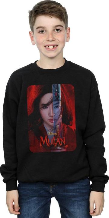 Actual product image Disney Boys Mulan Movie Poster Sweatshirt (128)