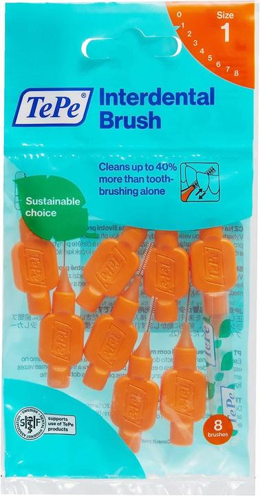 Actual product image TePe Original Interdental Brushes 0.45Mm Orange 8Pcs (8 x, 0.45 mm)