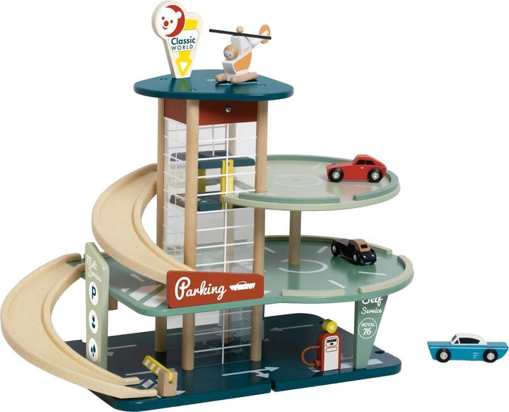 Classic World Garage en bois vintage avec voitures