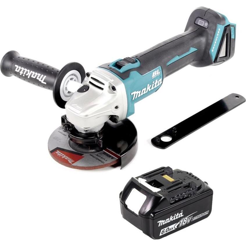 Thumbnail - Makita, Winkelschleifer, DGA 506 G1 Akku Winkelschleifer 18 V 125 mm Brushless + 1x Akku 6,0 Ah - ohne Ladegerät (125 mm...