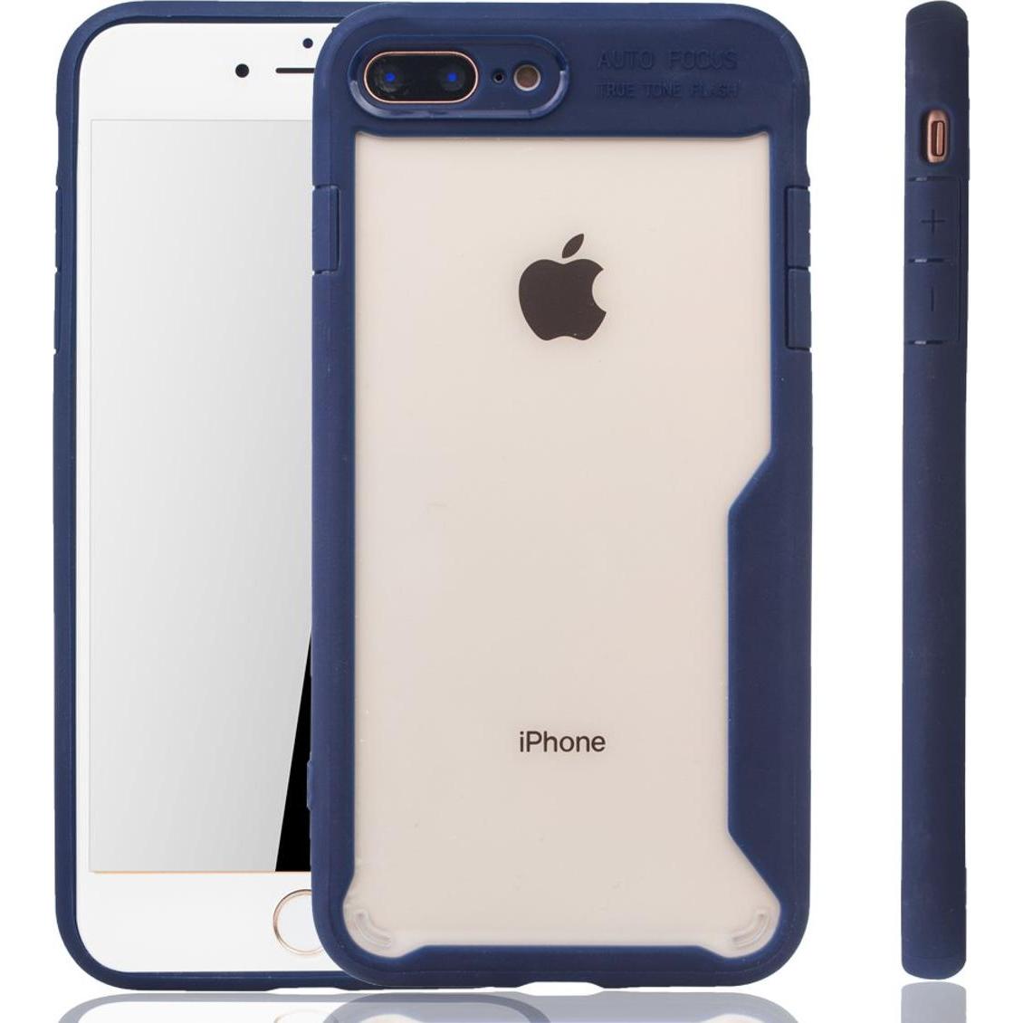 König Design Apple iPhone 7 Plus Hülle Case Handy Cover Schutz Tasche Schutzhülle Bumper Blau (Apple iPhone 7 Plus), Sma...
