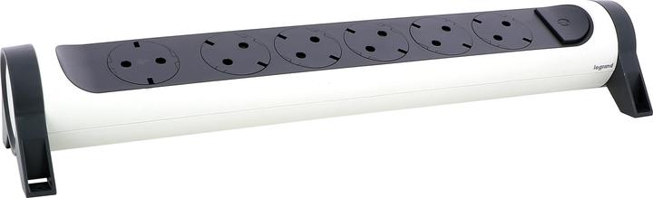 Actual product image Legrand Rotatable socket strip 6x socket, without cable white-black 694547 (6 x, CEE 32/5)