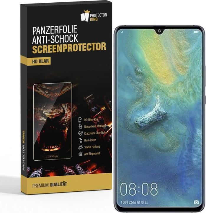Actual product image Protectorking 3x Panzerfolie Anti-Shock HD Klar (3 Piece, Mate 20)