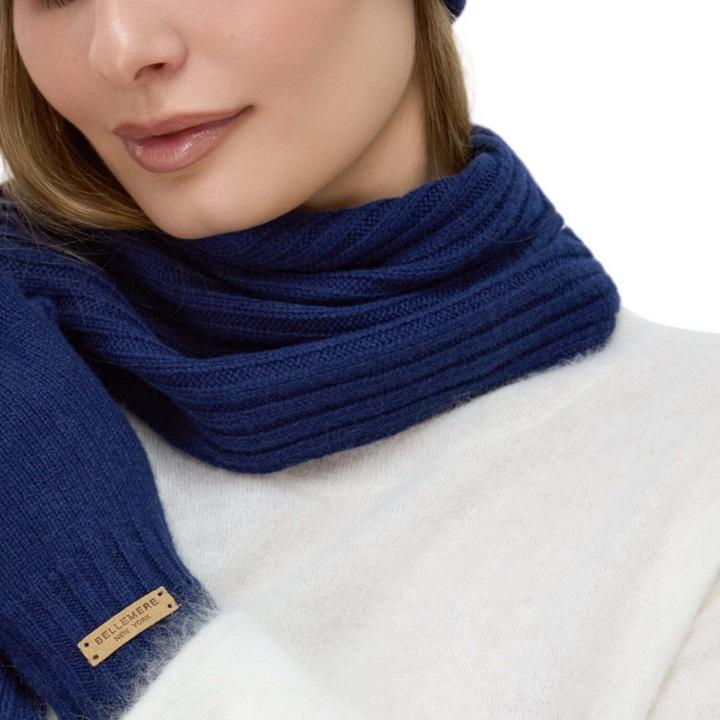 Immagine prodotto Bellemere Scarf Flat-Ribbed Knit Merino Wool Scarf