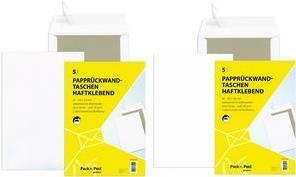 Actual product image Mayer-Network 30002544 Cardboard back pockets B4, without window, 120 gsm, white, 5 pcs. (5 pcs.)