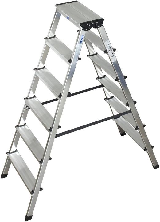 Immagine prodotto Krause Scala a due gradini in alluminio (Scala doppia, 140 cm)