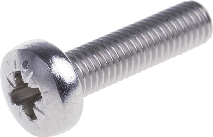 Produktbild RS PRO Schrauben Linsenkopf A4 Kreuz M5x20mm