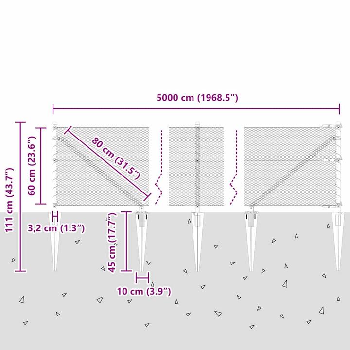 Produktbild vidaXL Gartenzaun