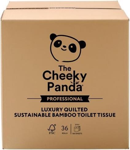 The Cheeky Panda Toilettenpapier LQTOILT36 2-lagig Weiss