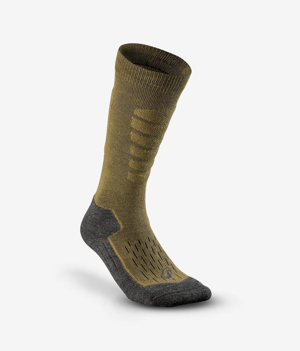 Actual product image Wedze Skisocken Erwachsene warm bequem - 500 khaki (39, 42)