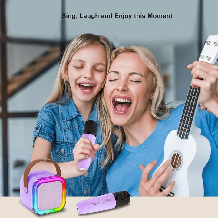 Immagine prodotto Cuteeee Karaoke-Maschine für Kinder mit 2 Mikrofonen