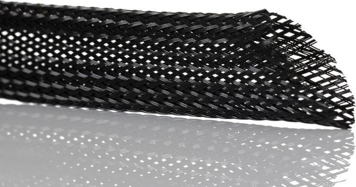 Actual product image RS PRO Expandable Braided PET Black Cable Sleeve (Cable conduit, 2500 cm)