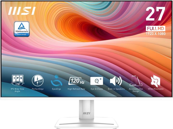 Actual product image MSI PRO MP275W E2 (1920 x 1080 pixels, 27")