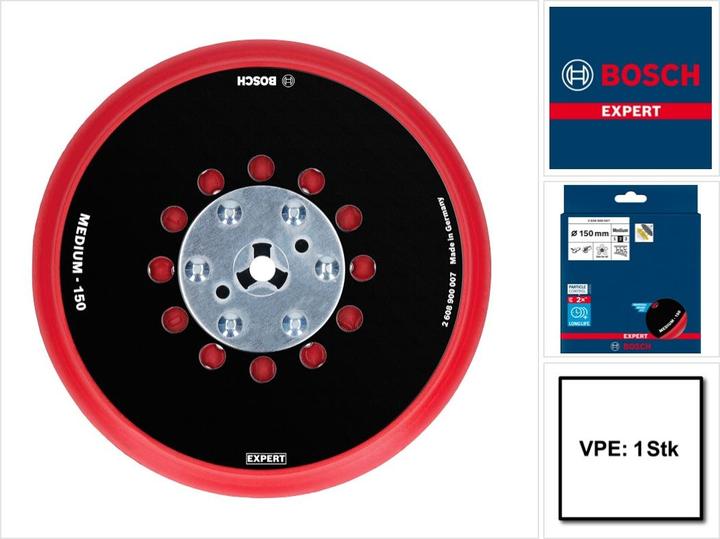Produktbild Bosch Professional Zubehör EXPERT Multihole Universalstützteller, 150 mm, Medium (Mittel)
