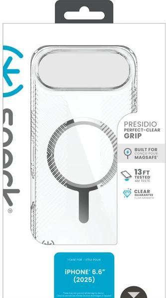 Produktbild speck Presidio Perfect Clear Grip Case MagSafe iP 17 Air (Apple iPhone 17 Pro)