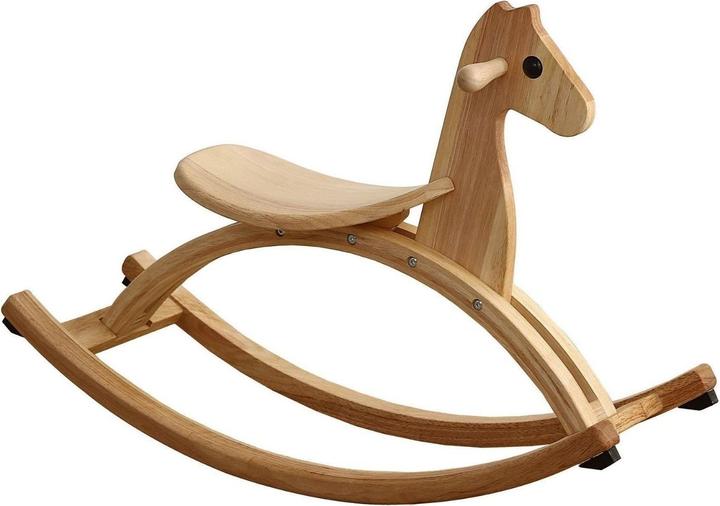 Hermex Schaukelpferd Holzpferd Kinderspielzeug Spielzeugpferd Holzspielzeug