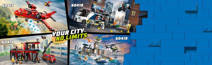 Image du produit LEGO 60414 Caserne de pompiers avec véhicule à échelle pivotante (60414, LEGO City)