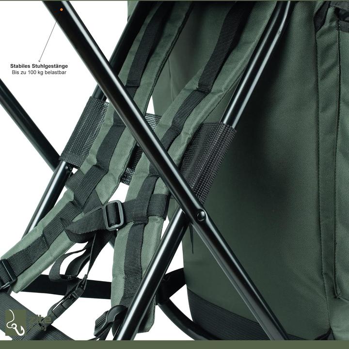 Image du produit Zite Sac à dos de pêche avec chaise