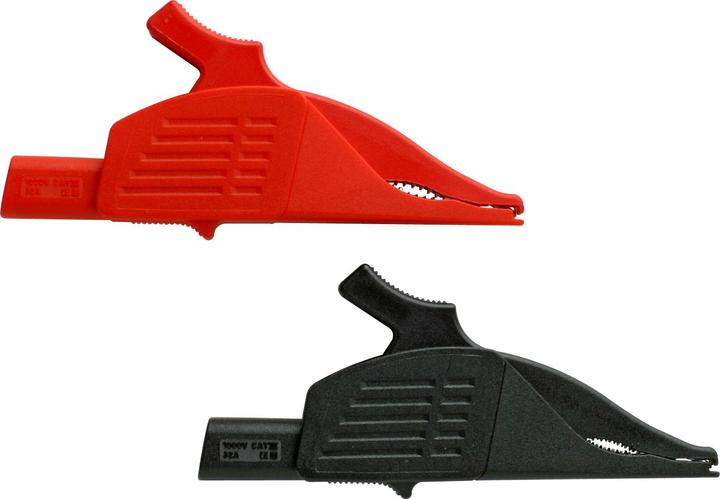 Produktbild Benning TA 1 Krokodilklemmen (2-teilig, Stecktechnik 4 mm, Messkreiskategorie Cat III. Max. Spannung (Klemme)