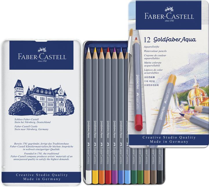 Actual product image Faber-Castell Goldfaber watercolour pencils (Multicoloured, 12 x)
