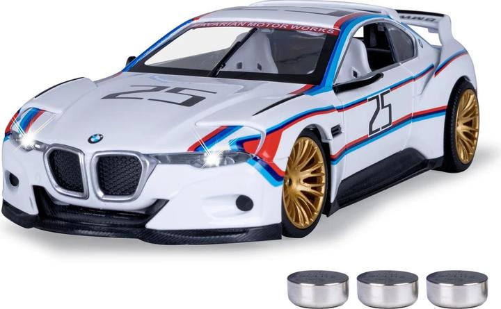 Actual product image BMW 3.0 CSL Hommage R Diecast 1:24 weiss inkl. Knopfzellen