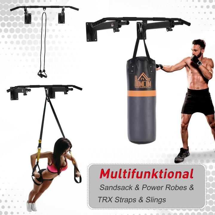 Actual product image Jamb Pull up bar with punching bag holder