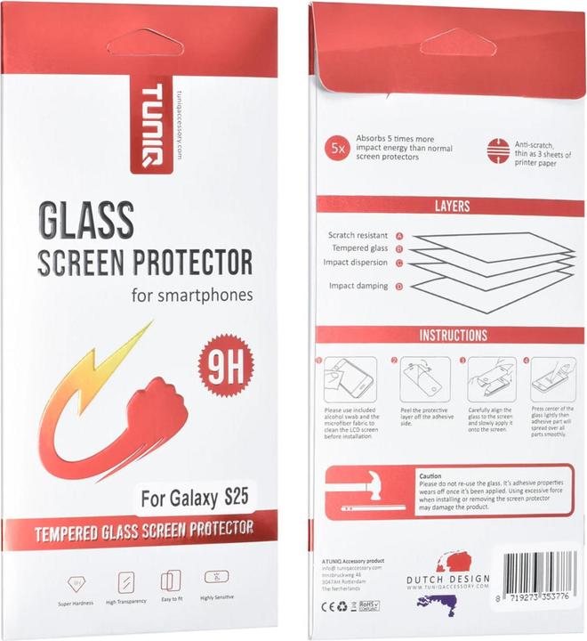 Produktbild UNIQ Accessory Panzerglas (1 Stk., Samsung Galaxy S25)