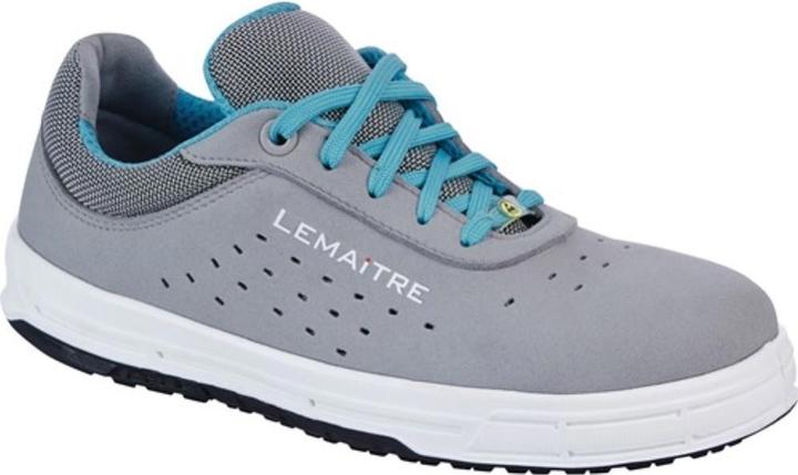 Actual product image Lemaitre Ladies safety shoe Faye size 37 grey S1P SRC ESD EN ISO 20345 microfibre (S1P, 37)