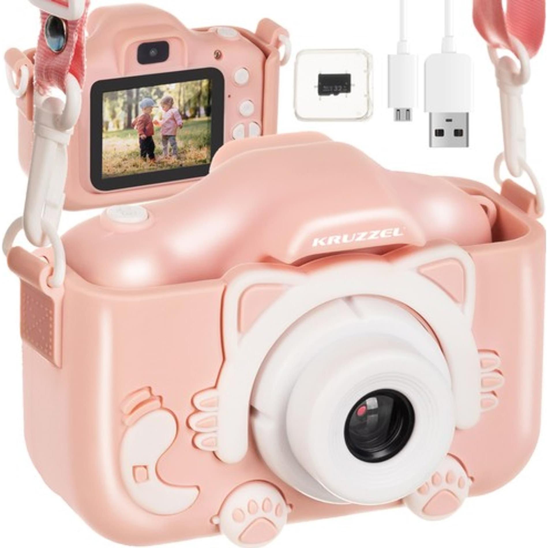 Kruzzel Aparat cyfrowy Aparat cyfrowy różowy AC22296