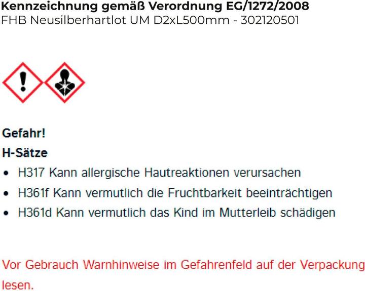 Produktbild Felder Neusilberhartlot UM D2xL500mm L-Cu Ni Zn ( 4000872910 )