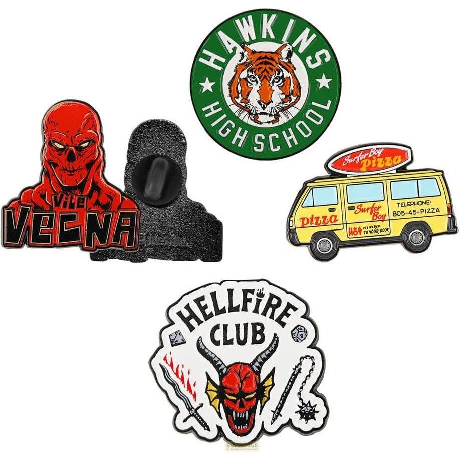 Cinereplicas, Anstecknadel, Stranger Things Ansteck-Pins 4er-Pack Season 4