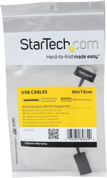 Image du produit StarTech .com Câble adaptateur USB OTG pour Samsung Galaxy Tab (0.15 m, USB 3.0)