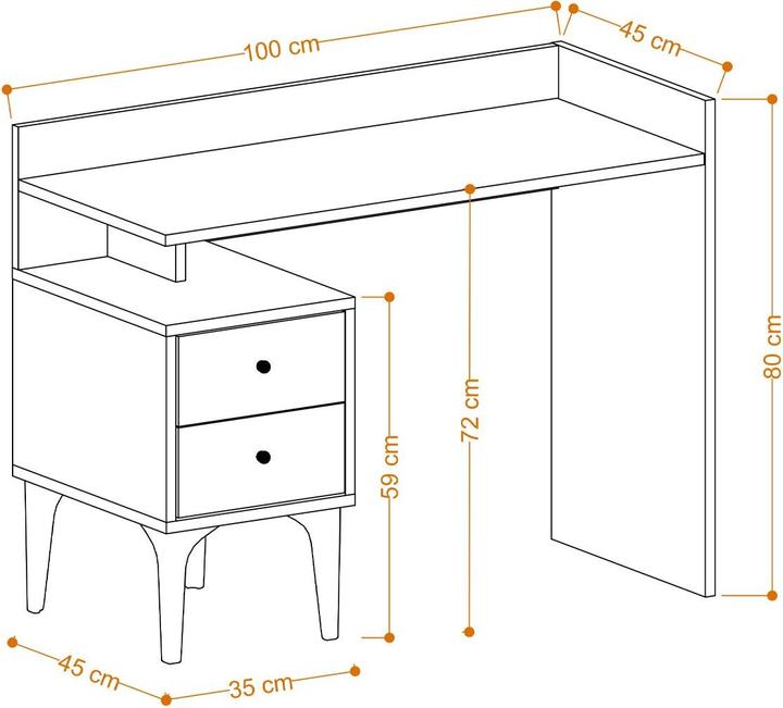 Produktbild Kalune Design Erica (100 x 45 x 80 cm)